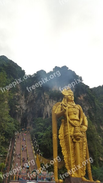 Malaysia Kuala Lumpur Batu Cave The Hindu Religion