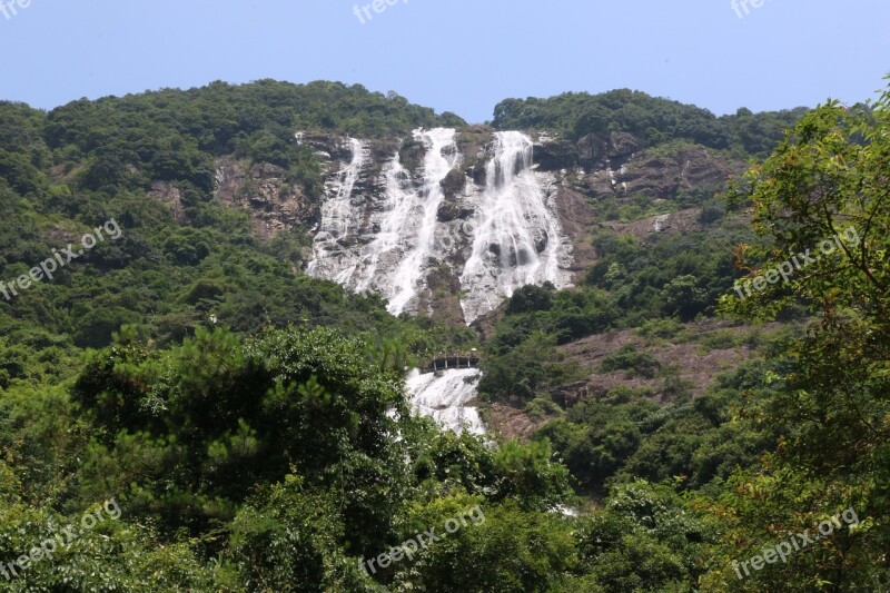 Mountain Water Tree Falls Whitewater Village