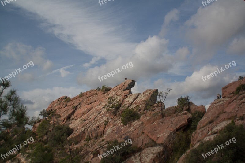 Mountain Scalar Clouds Rock Mountaineering