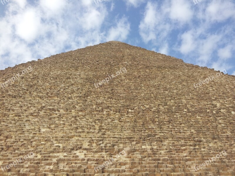 Egypt Pyramids Giza Stone Desert