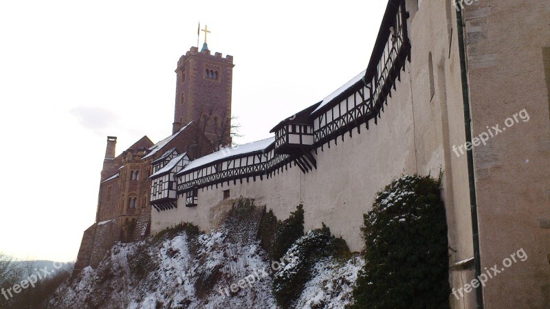 Wartburg Castle Eisenach Winter Castle Thuringia Germany