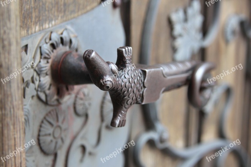 Door Handle Metalwork The Art Of Sculpture Church