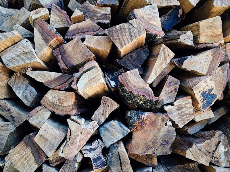 Firewood Split Cut Wood Stack