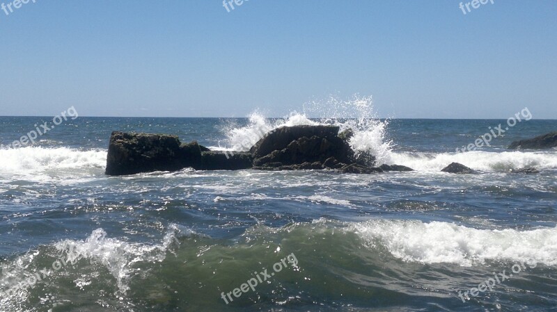 Waves Sea Beach Sand Costa