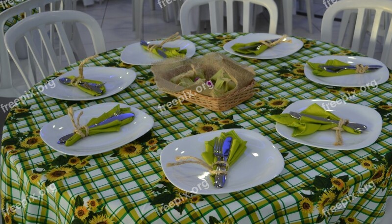 Table Decoration Dinner Cutlery Dishes