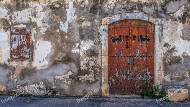 Old House Exterior Door Window Architecture