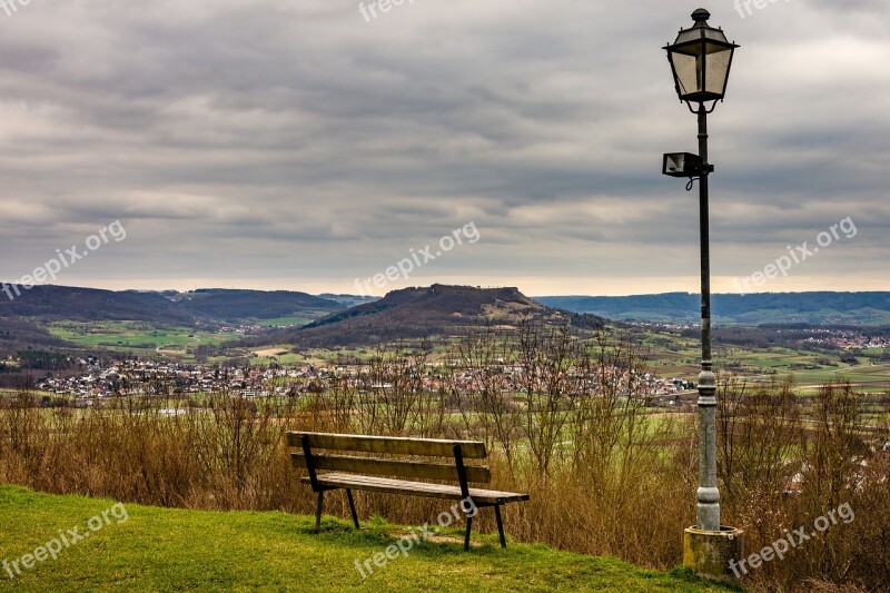 Walberla Bank Lantern Outlook Landscape