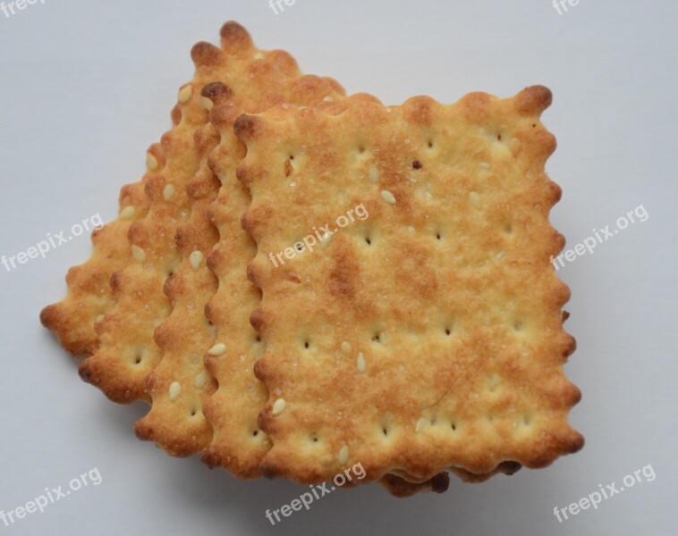 Cookies Cracker Breakfast Sesame Eat