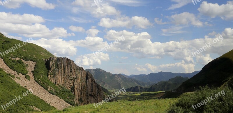 Cloud Mountain The Scenery Badaling Free Photos