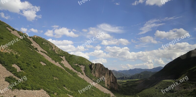 Cloud Mountain The Scenery Badaling Free Photos