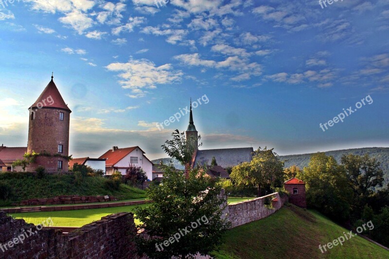 Hike Odenwald Fortress Neckar Medieval