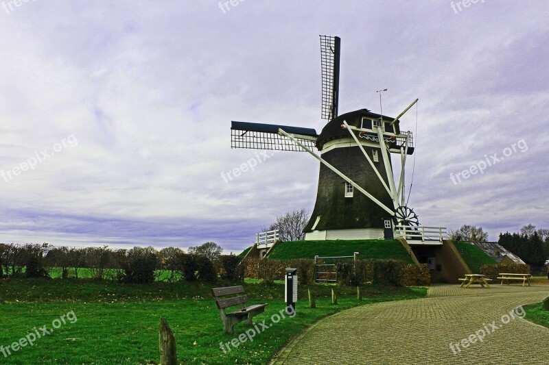 Windmill Wind Power De Hoop Elspeet Free Photos