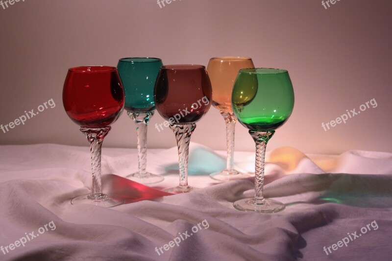 Wine Glasses Romans Ziergläser Still Life Glasses