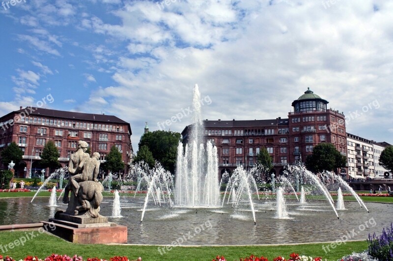 Luise Garden Mannheim Water Games Park Imperial Weather