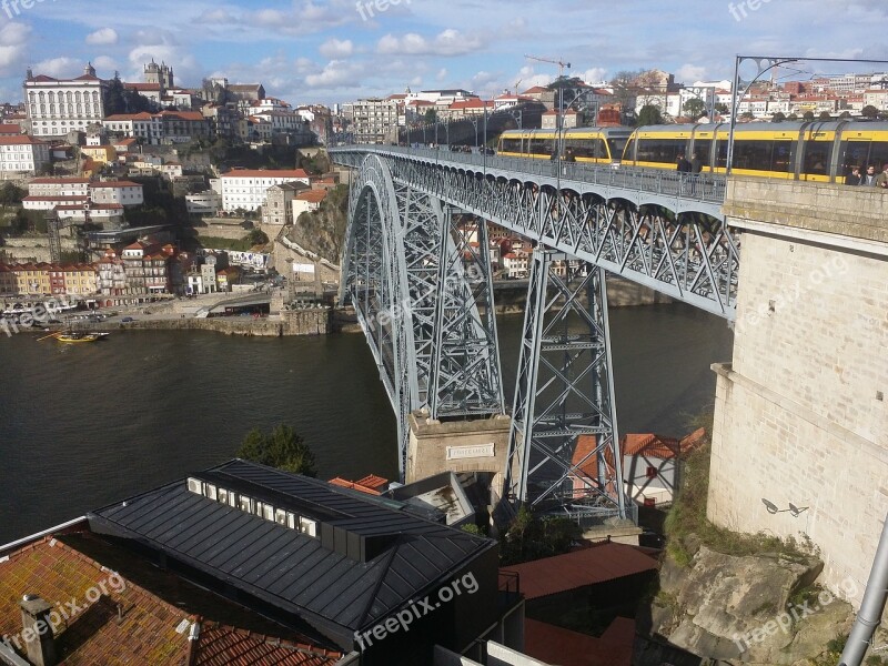 Porto Iron Bridge Tram Free Photos