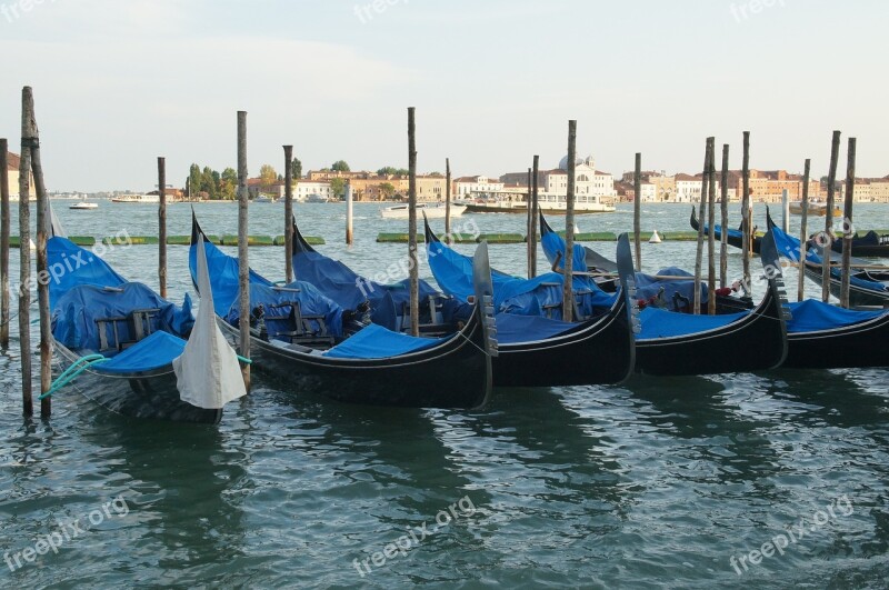 Venice Boat Gondola Italy Canal