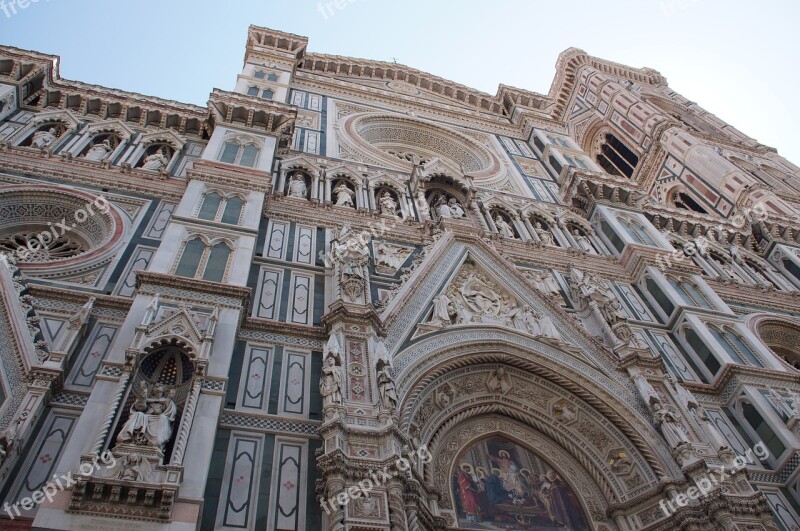 Florence Italy Church Cathedral Facade