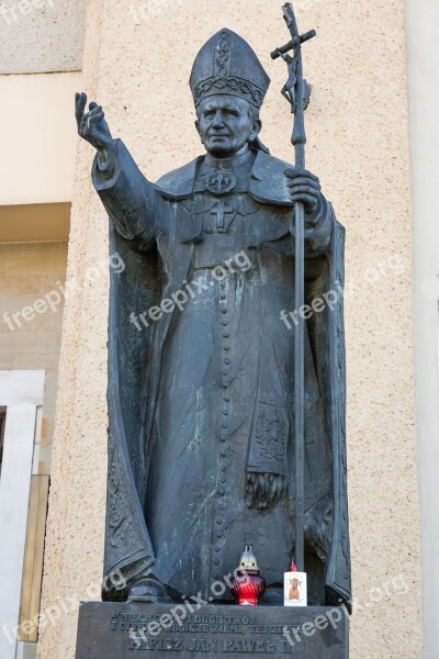 Pope John Paul Ii Pope Monument Figure The Catholic Church