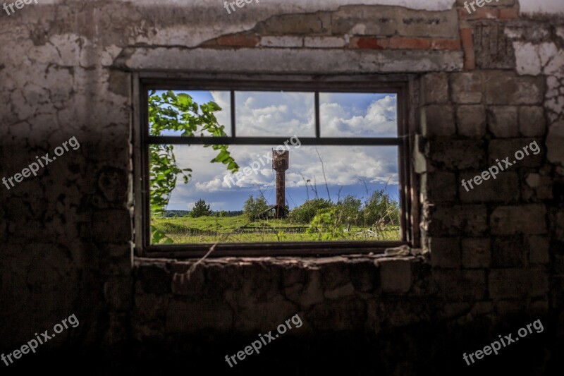 Window Destroy Broken Building Old