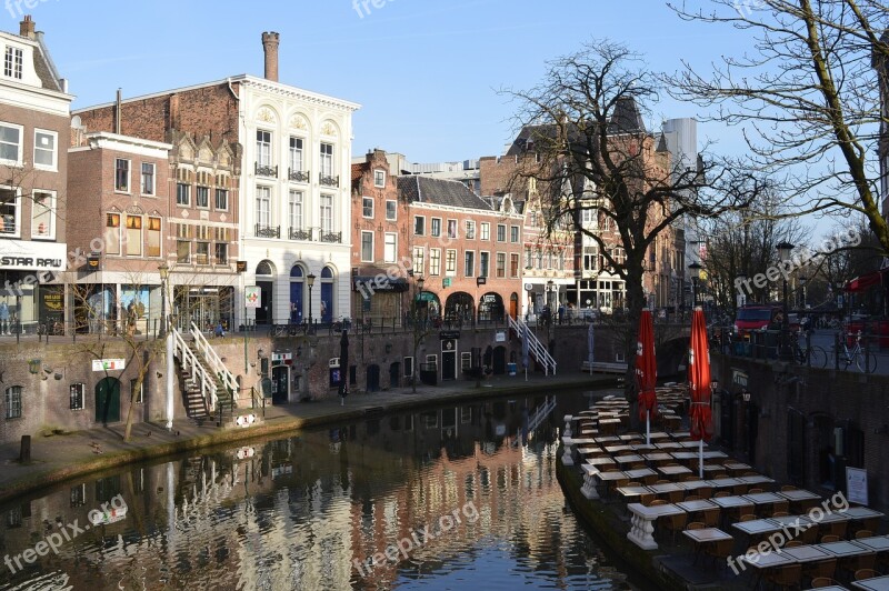 Utrecht Channel Boat Water Morning Sun