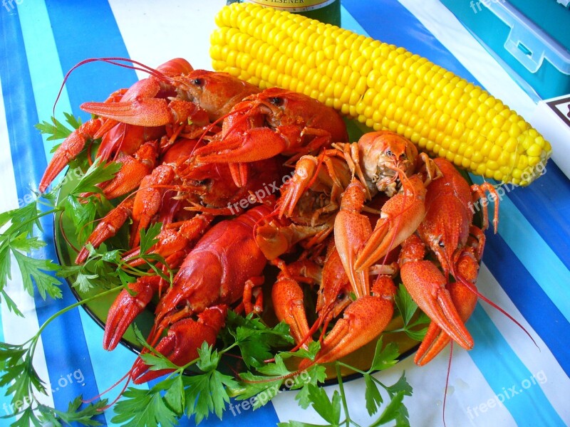 Crabs Corn Food Omar Free Photos