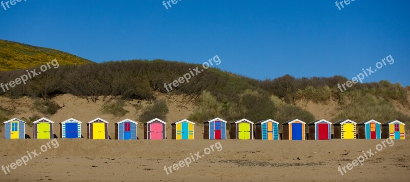 Beach Hut Seaside Cabin Bathing