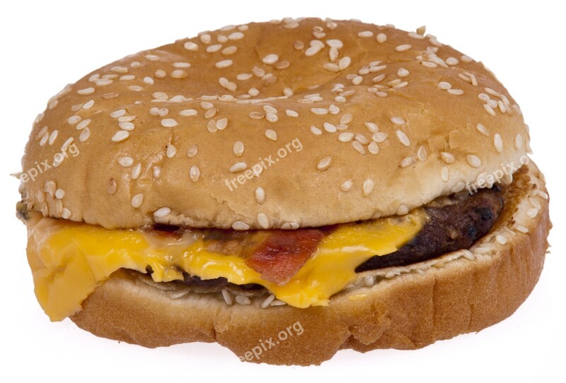 Hamburger Burger Fast Food Unhealthy Eat