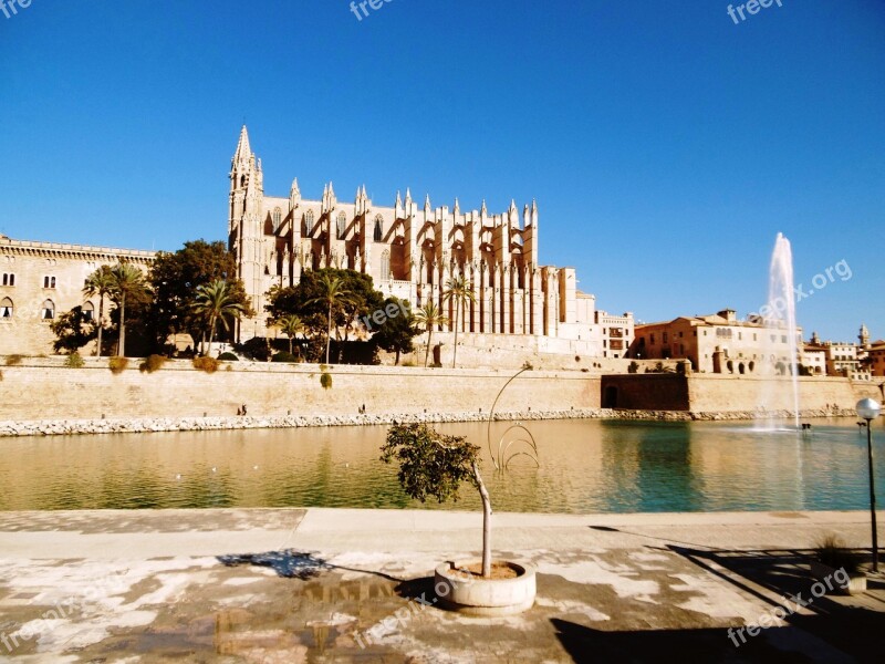 Palma De Mallorca Cathedral Mallorca Spain Holiday