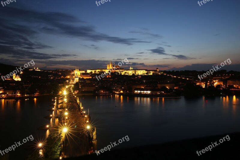 Prague Czech Republic The Charles Bridge Free Photos