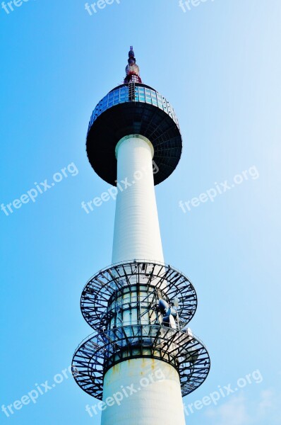 Korea Seoul Towerm High 1972 N Seoul Tower