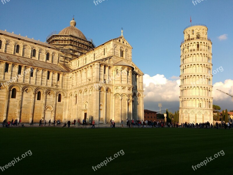 Pisa Tower Of Pisa Tuscany Monuments Torre