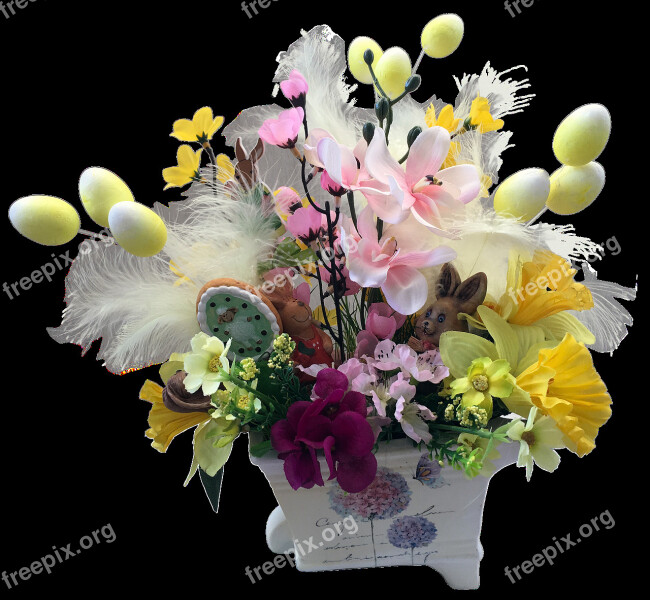 Tubes Flowers Spring Easter Arrangement