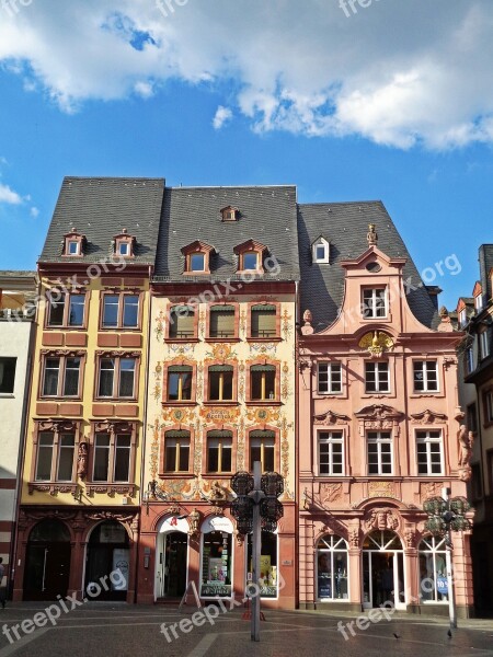 Mainz Germany Townhouses Old Town The Old Town