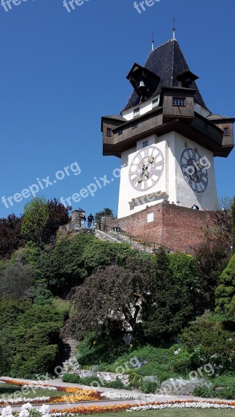 Schlossberg Graz Austria Architecture Medieval