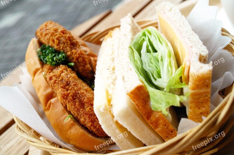 Western Bread Sandwich Basket Croquettes