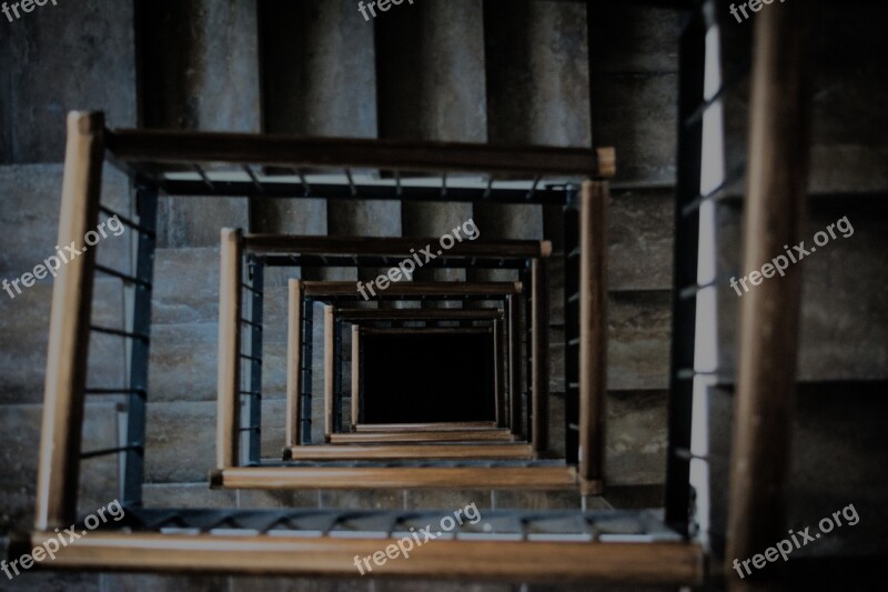 Ladder Top Perspective Handrail Architecture