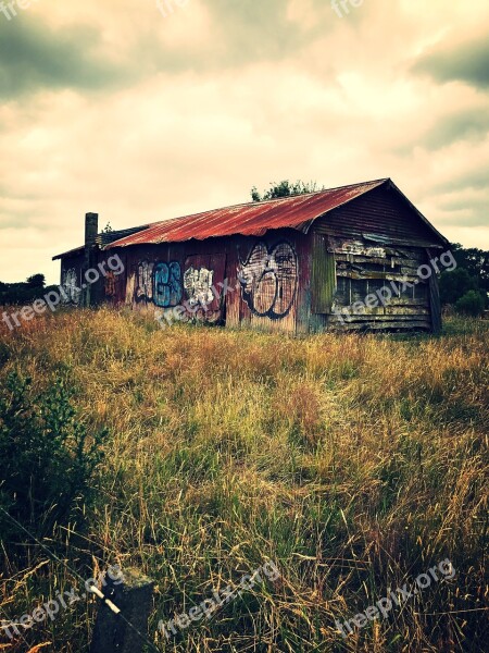 Hut House Abandoned Old Countryside