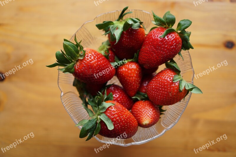 Strawberries Fruit Strawberry Mature Lean