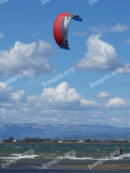 Sky Surf Extreme Sport Water Sport Wind Sea