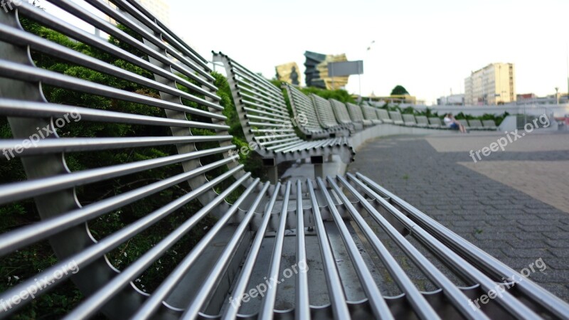 Bench City Katowice Street Public Space