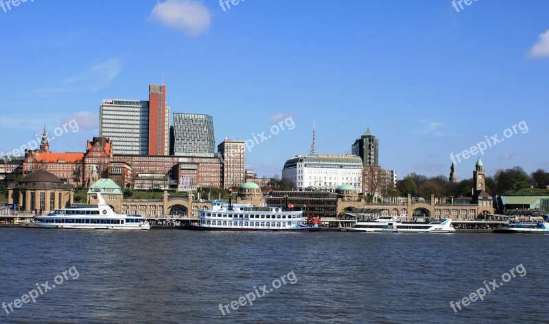 Hamburg Port Elbe Ship Hanseatic City