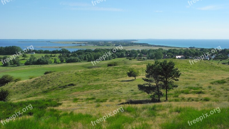 Hiddensee View Island Landscape Nature