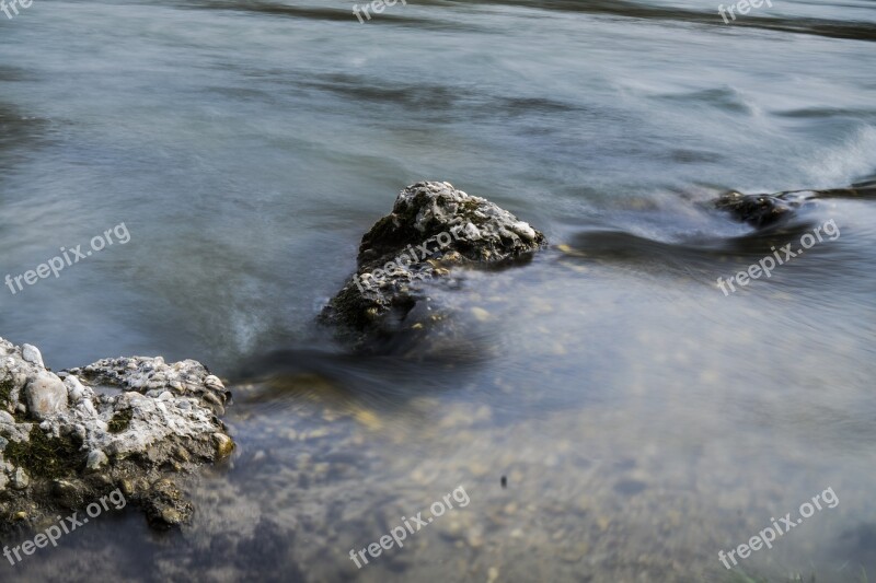 Water Rock Stone Bach Nature