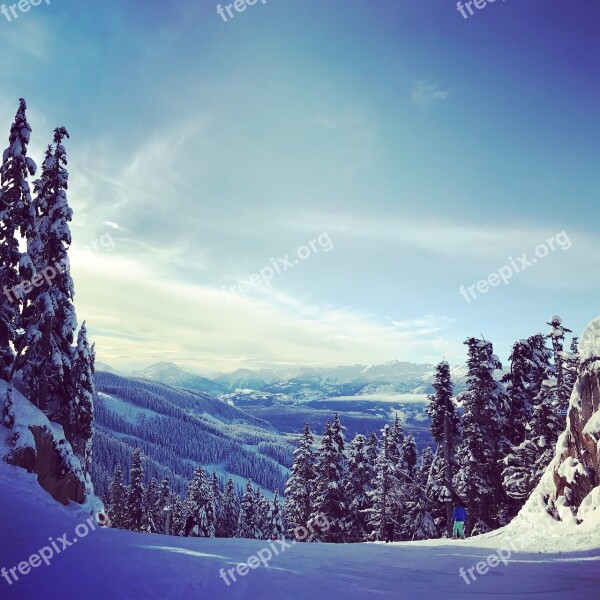 Canada Whistler Snow British Mountain