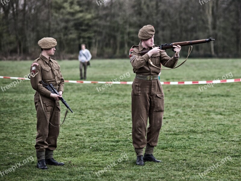 Re-enactors British Liberation Allies Military