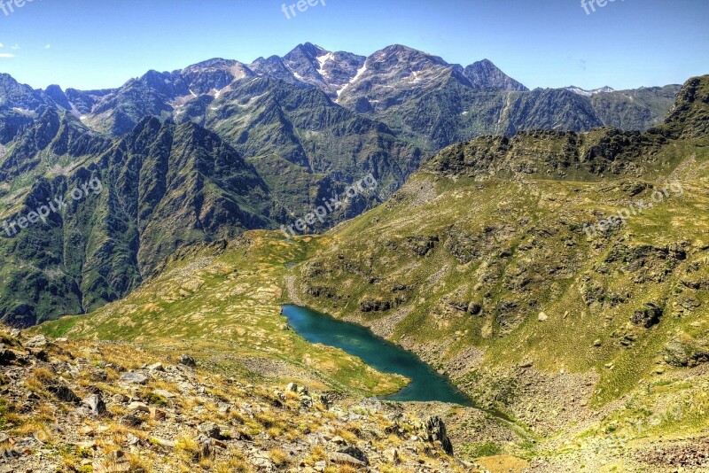 Arcalis Andorra Mountains Pyrenees Mountain Lake