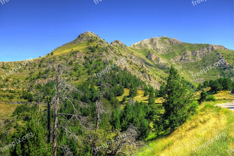 Alt De La Copa Andorra Mountains Pyrenees Nature