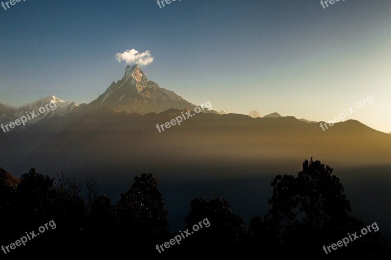 Mountain Himalaya Landscape Nature Travel