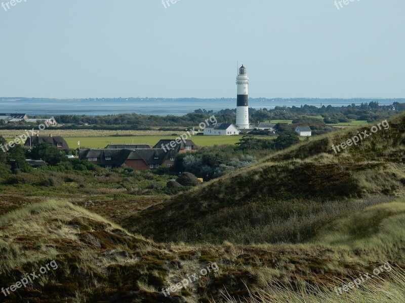 Lighthouse Kampen Sylt Uwe's Dune North Sea