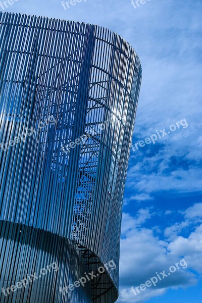 Modern Architecture Blue Tower Blue Sky Sky